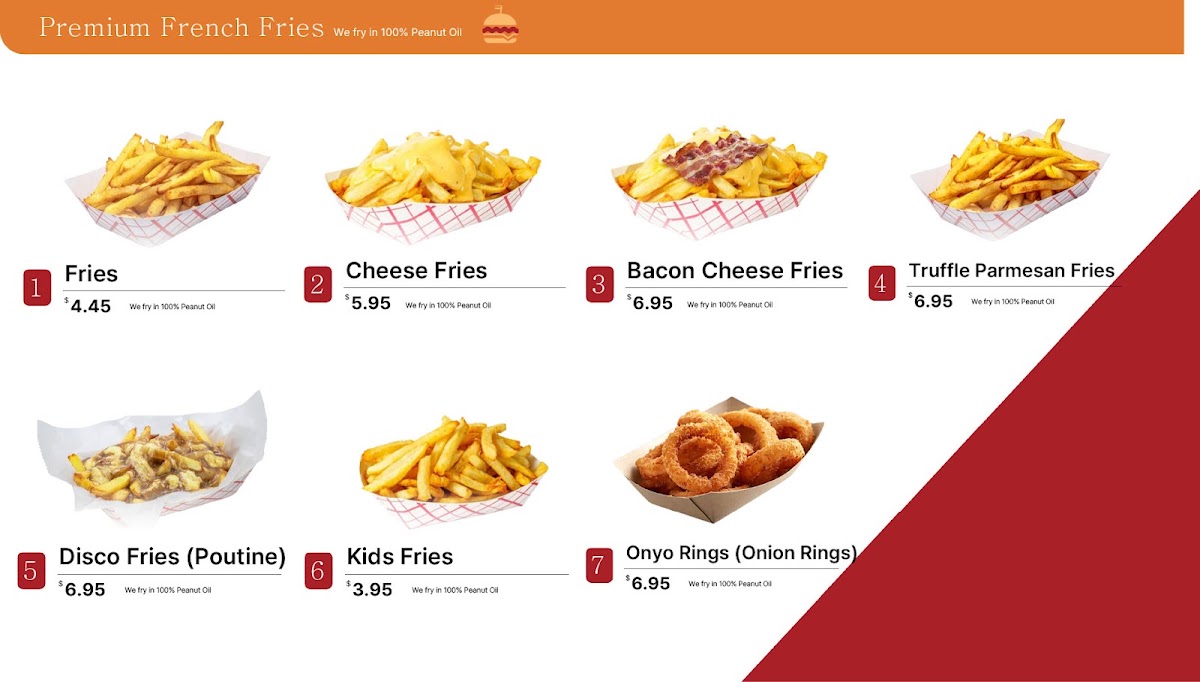 Burger Kraze menu board