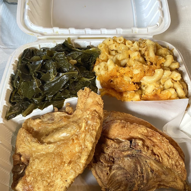 Fried Chicken Collard Greens Mac & Cheese