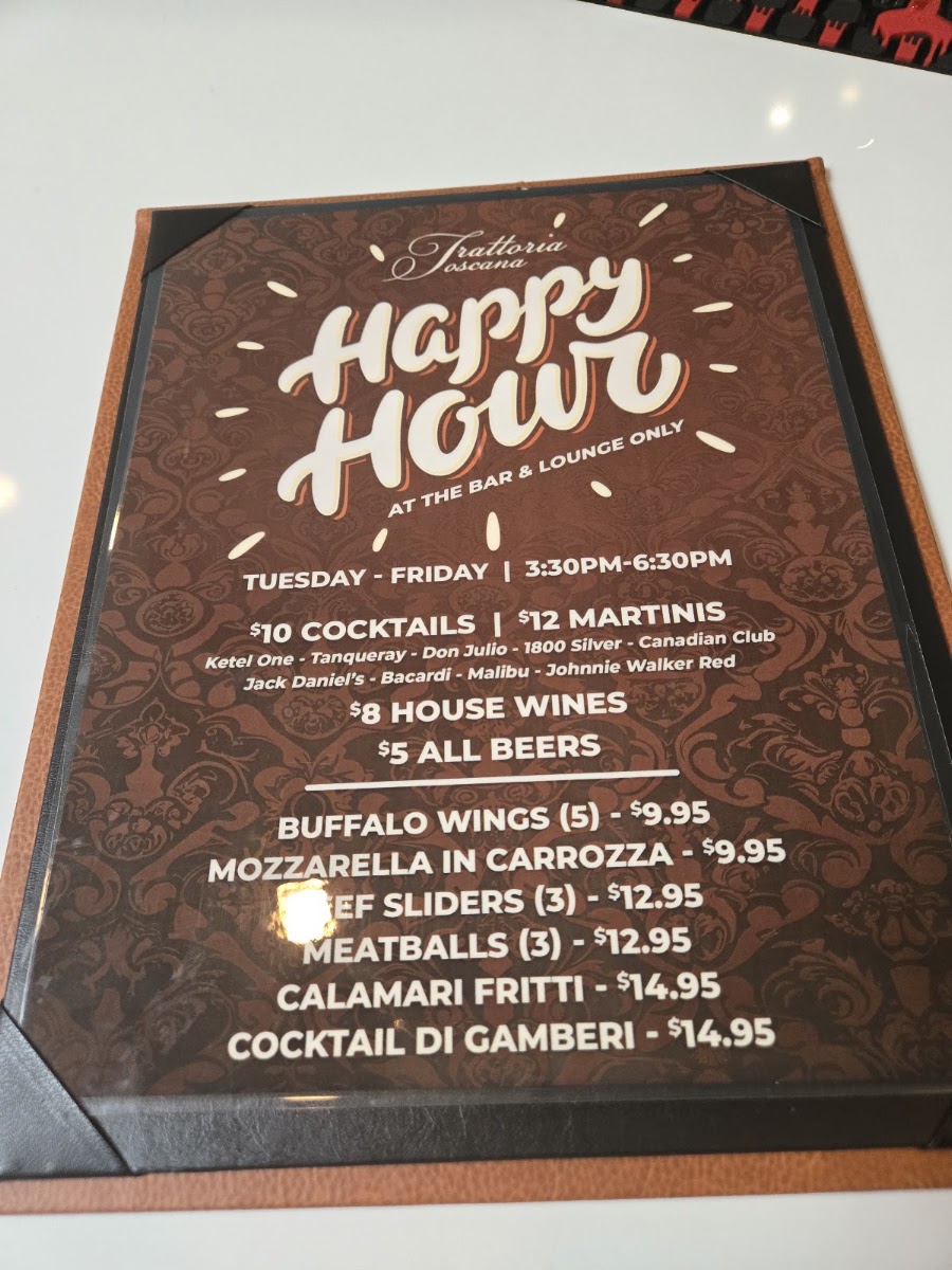Trattoria Toscana menu board