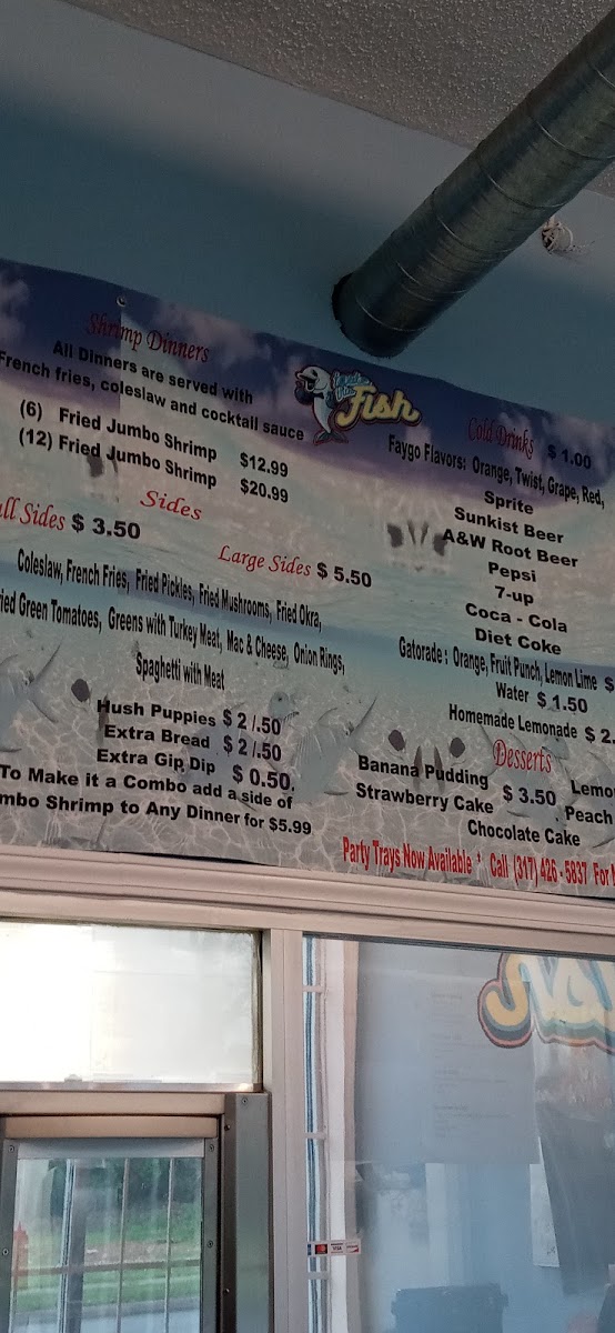 Taste This Fish menu board