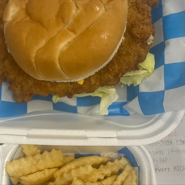 Pork Fritter Tenderloin Sandwich