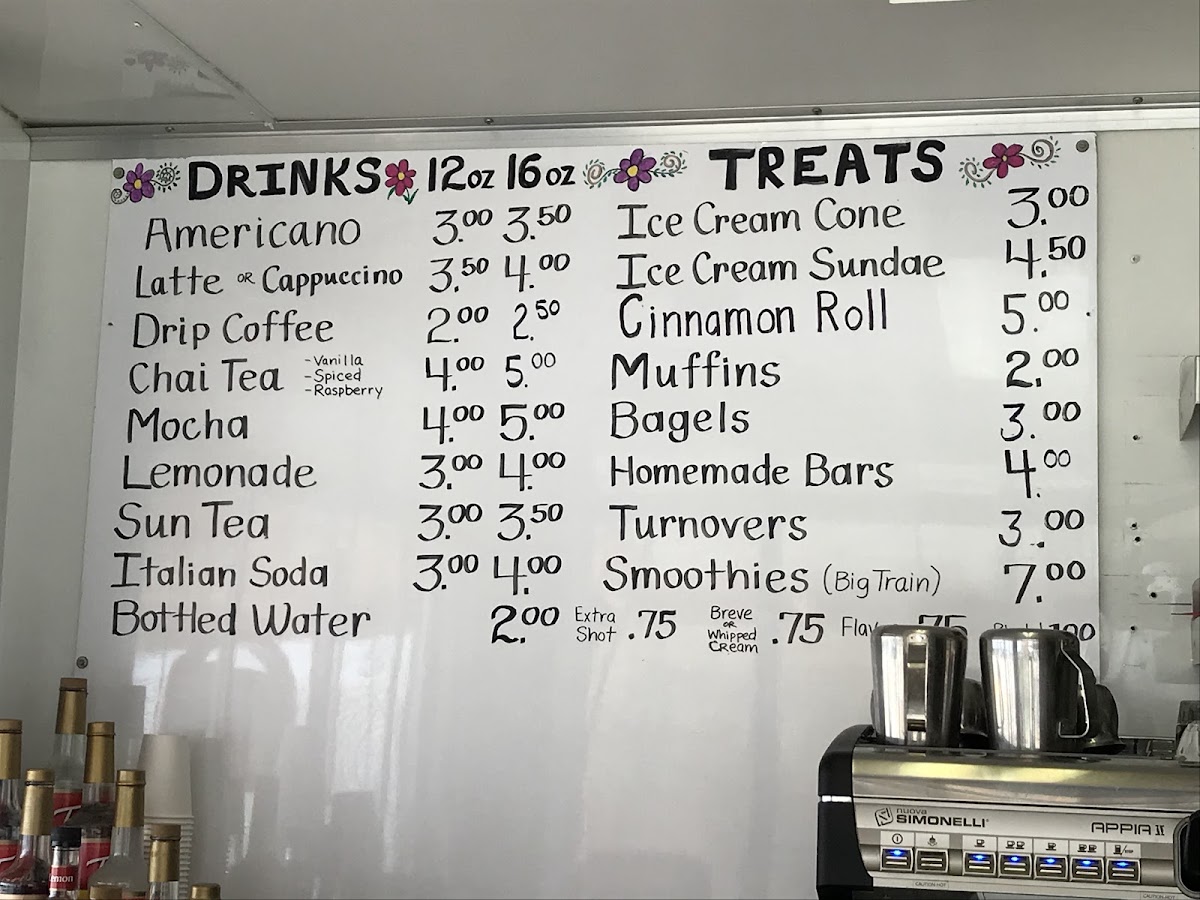 Haugan Express menu board