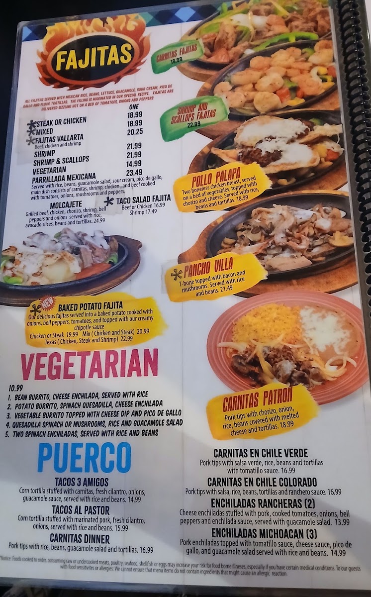 1942 Tacos & Tequila menu board