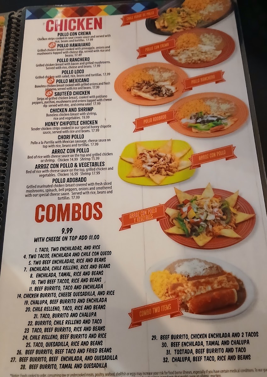 1942 Tacos & Tequila menu board