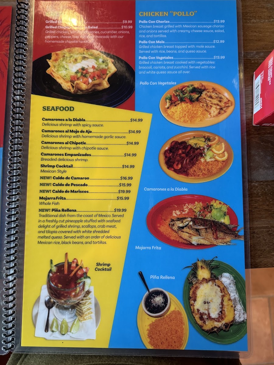 Iguana’s Taqueria Restaurant menu board