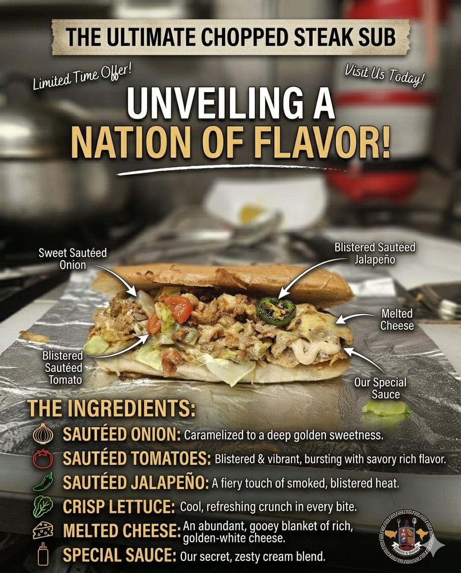 SpiceNation Food Truck menu board