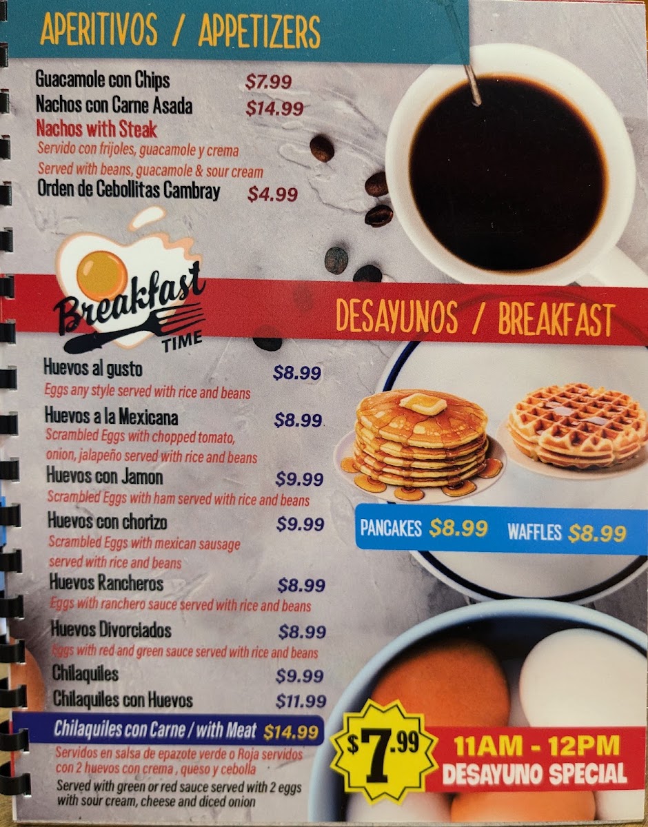 La Esquina del Taco menu board