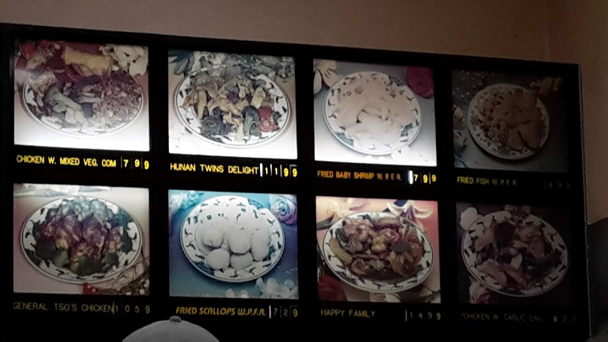First Taste Chinese Restaurant menu board