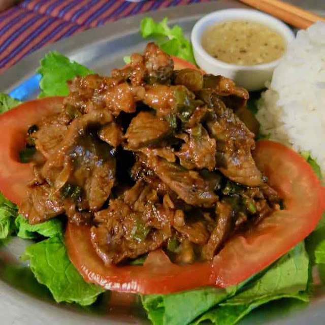Lok Lak with Rice