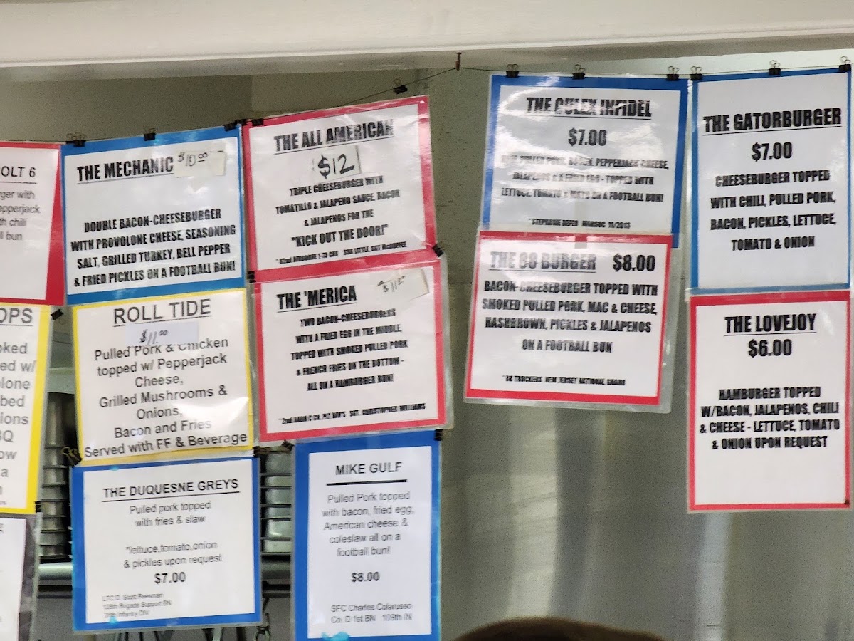In Good Taste - Leisure Center menu board