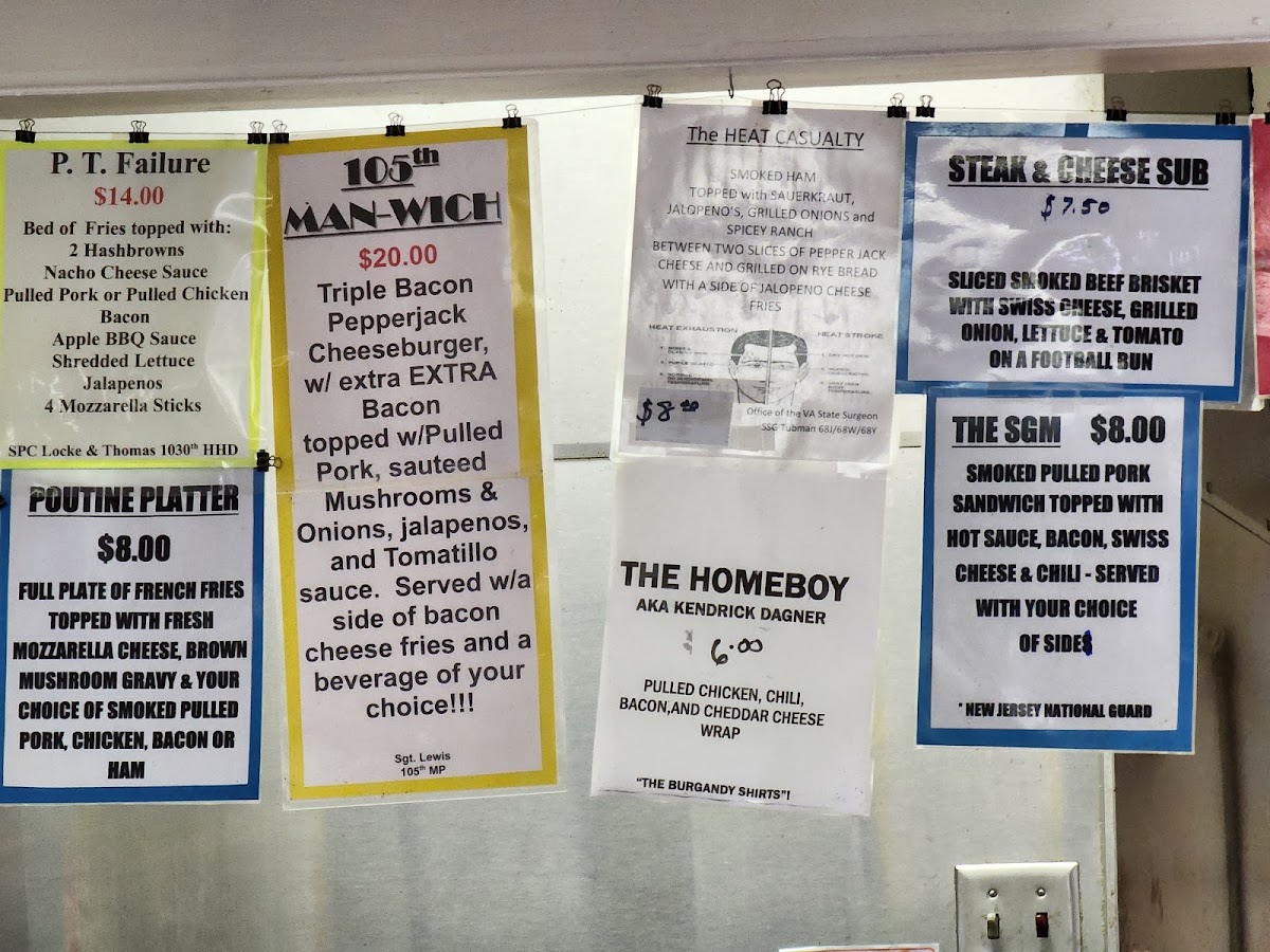 In Good Taste - Leisure Center menu board