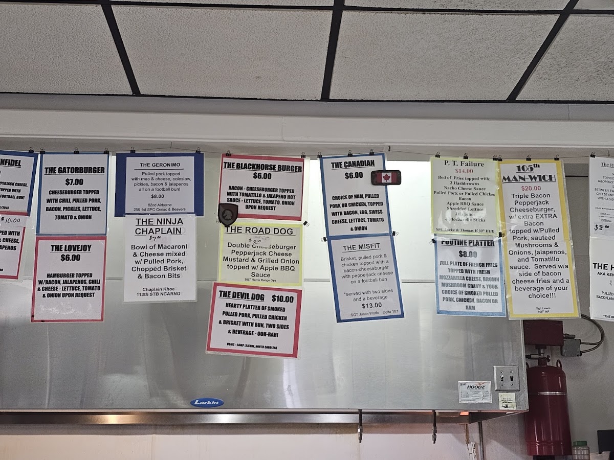 In Good Taste - Leisure Center menu board