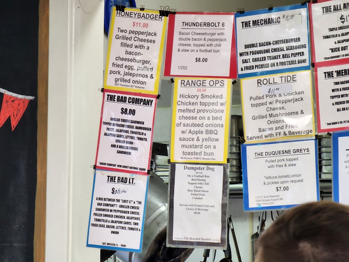 In Good Taste - Leisure Center menu board