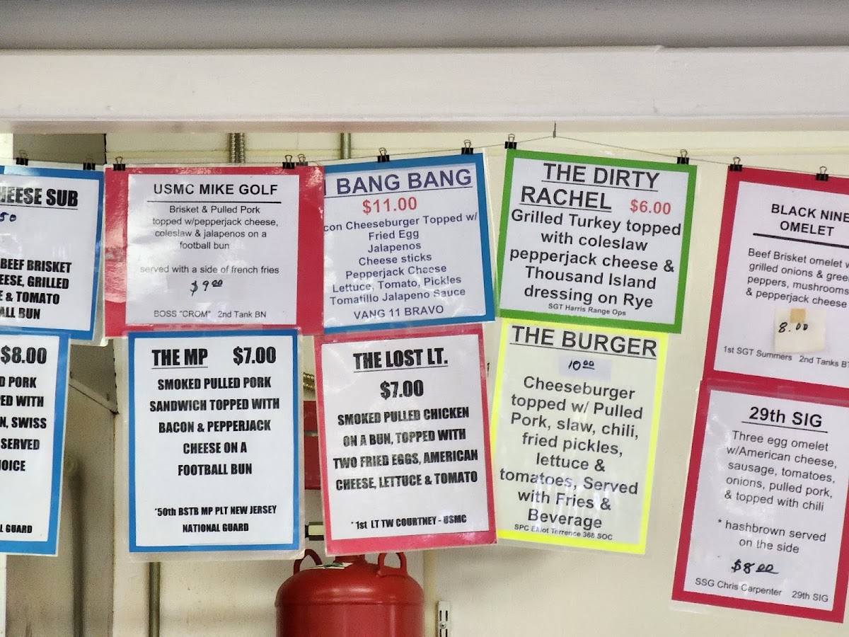 In Good Taste - Leisure Center menu board