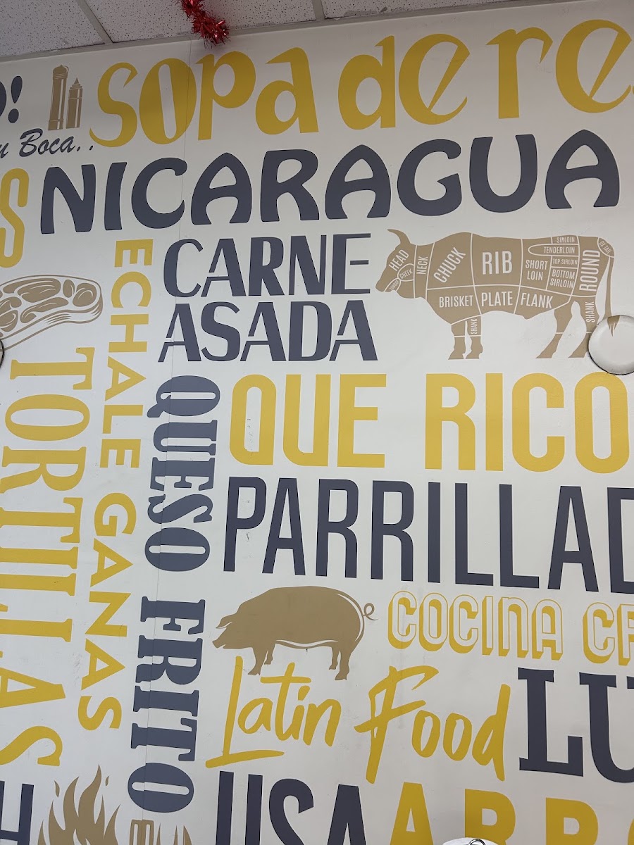 Pinolandia West Palm Beach menu board