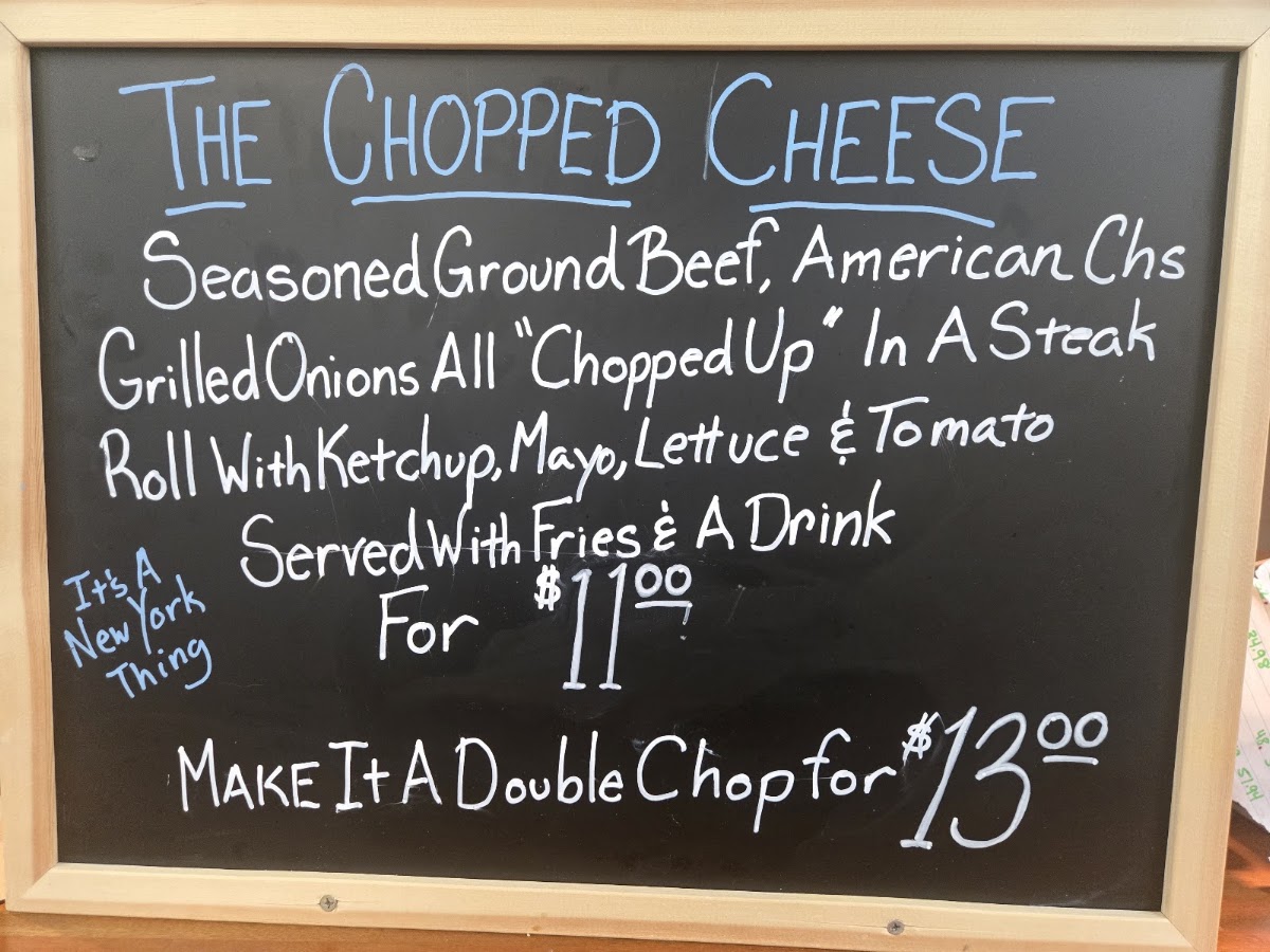 That Burger Place menu board