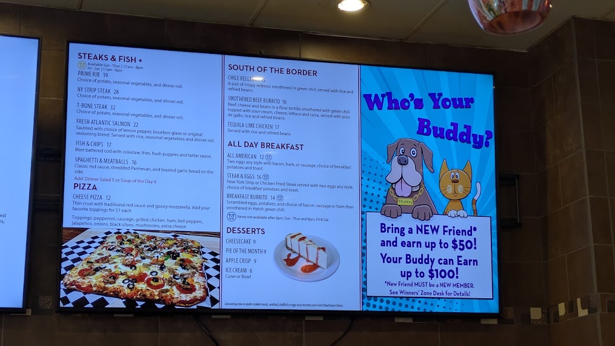 Mid City Grill menu board