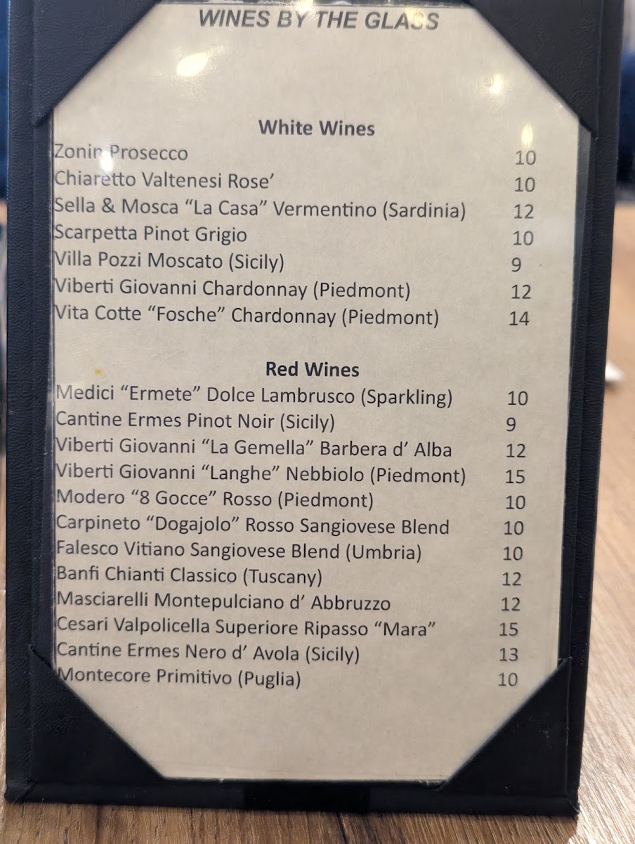 Scittino’s Italian Marketplace menu board