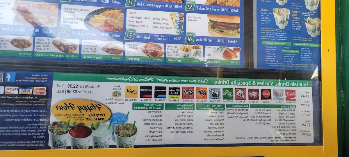 Stars Drive-in menu board
