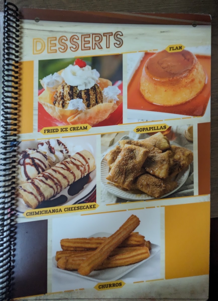 Casa Grande in Fairfield Glade menu board