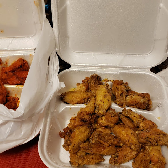 Lemon Pepper Wings and Fries