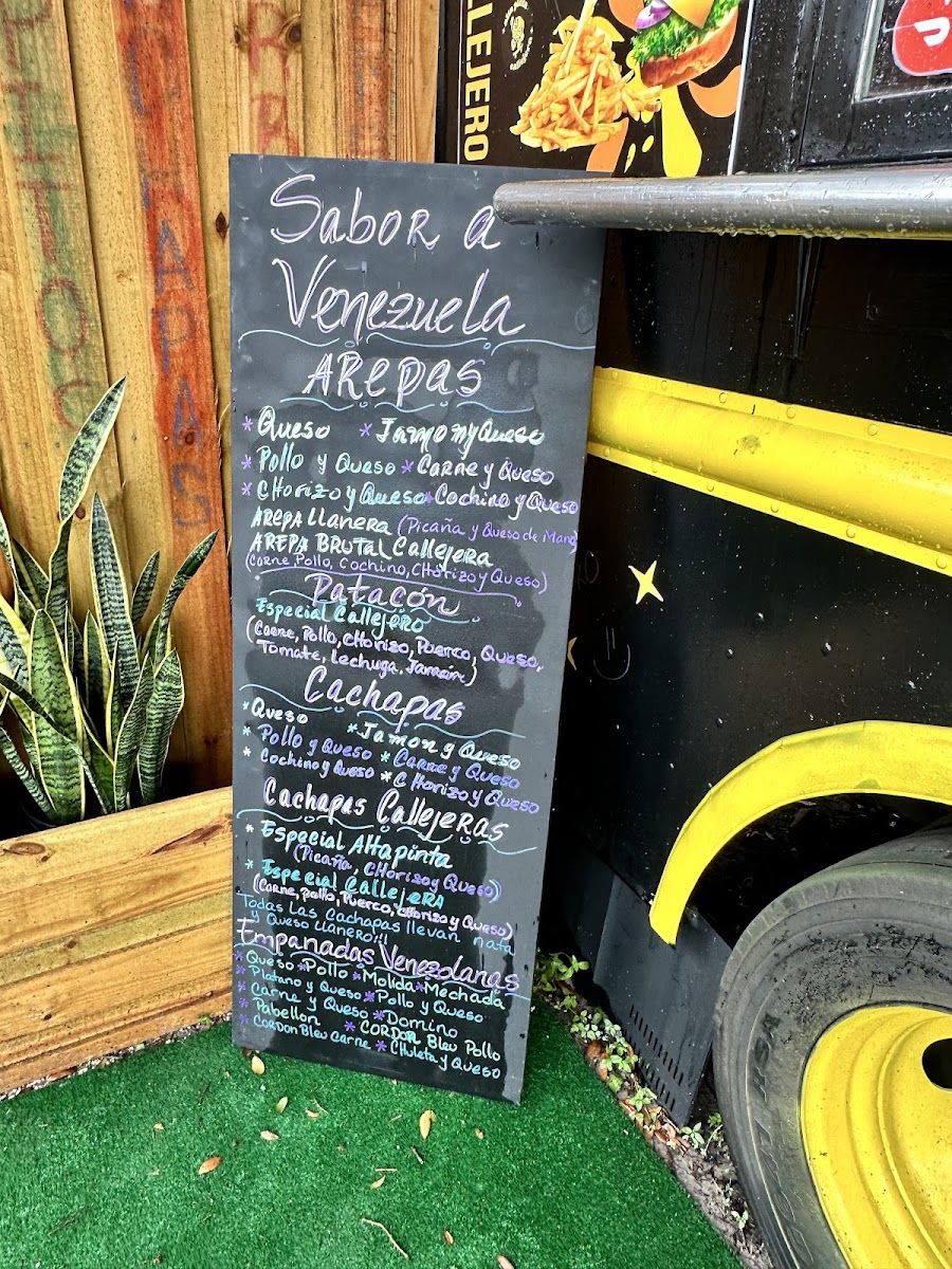 Alta Pinta Callejera menu board