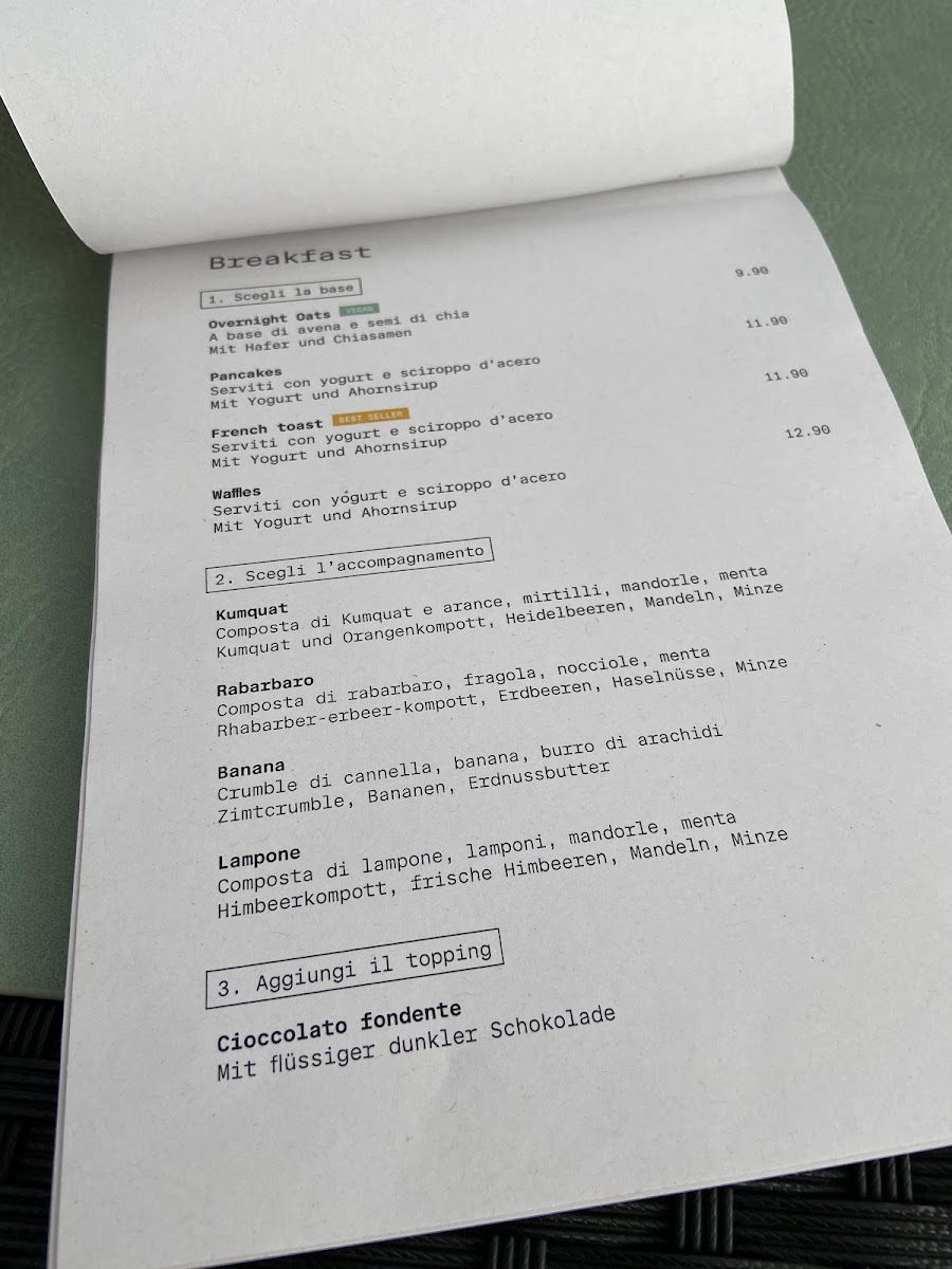 La Corte - caffè dell'arte menu board