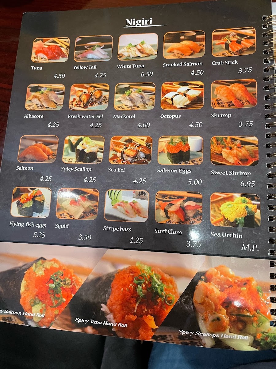 Crazy Fish menu board