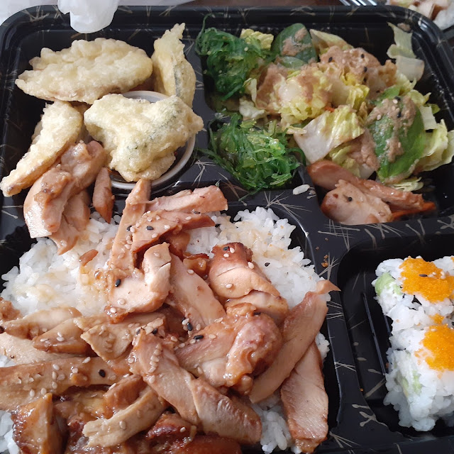 Garlic Shrimp Bento Box