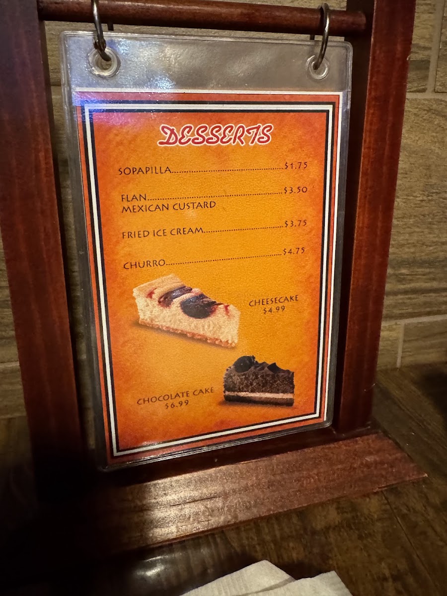 El Rancho Grande menu board