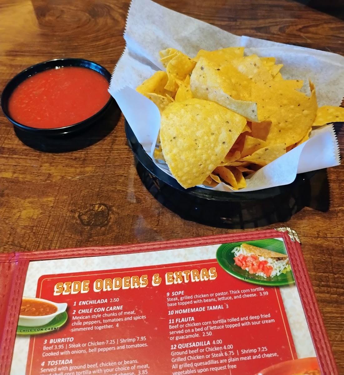 El Rancho Grande menu board