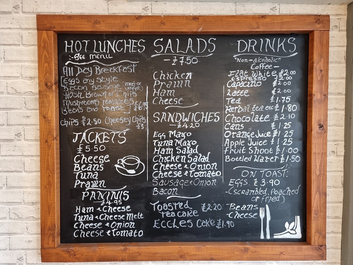 Chapter Two menu board