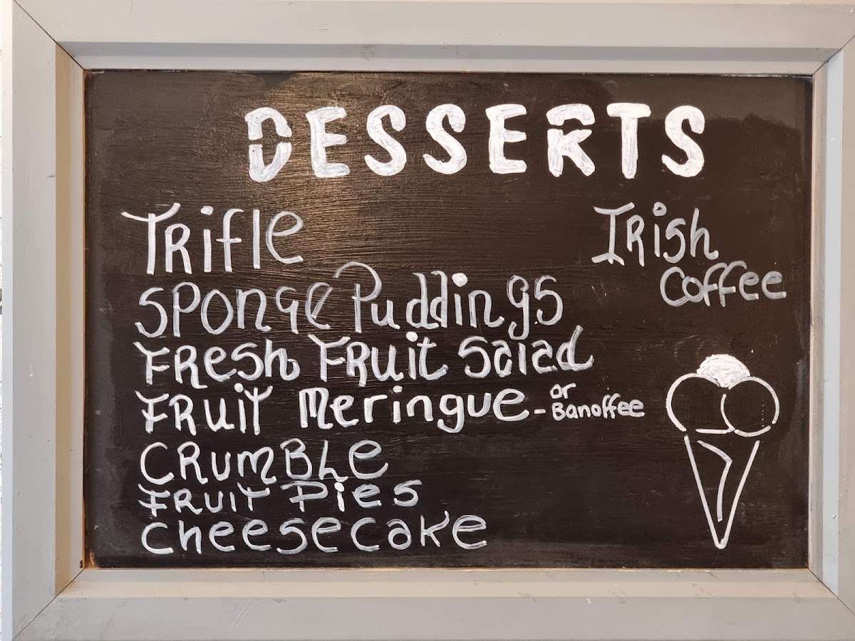 Chapter Two menu board