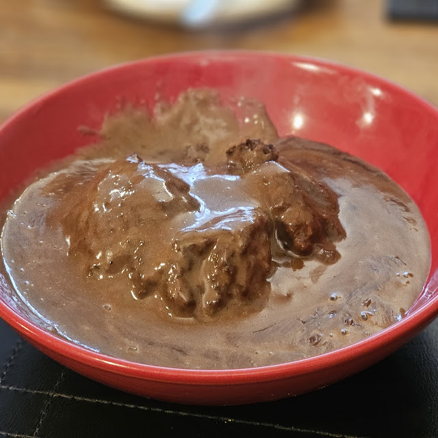 Steamed Chocolate Pudding and Chocolate Sauce