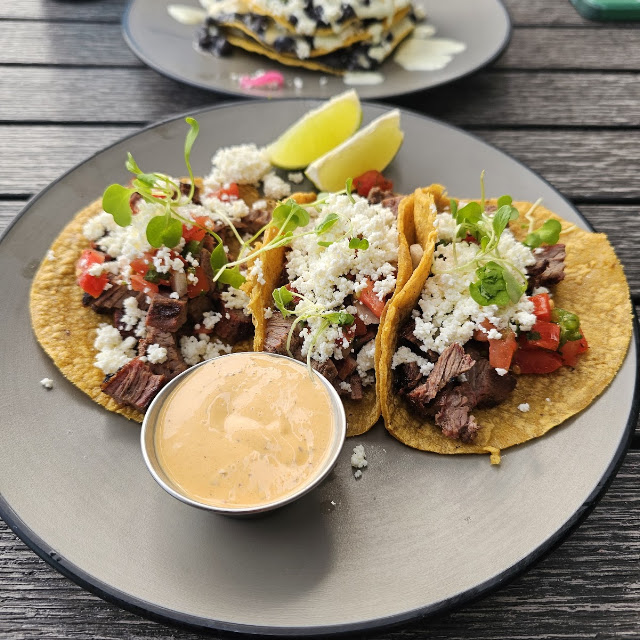 Pork Tacos with Lime and Salsa