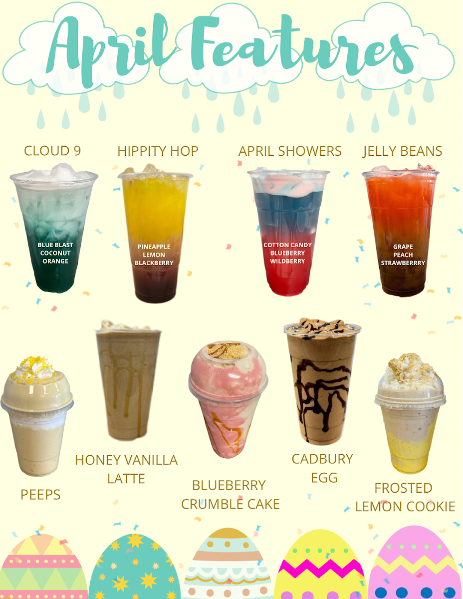 Vibrant Nutrition menu board