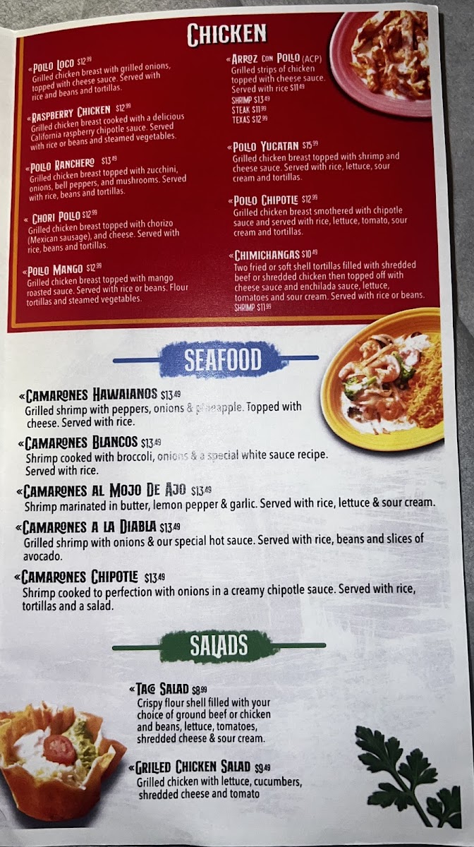 Don Ramons Express menu board
