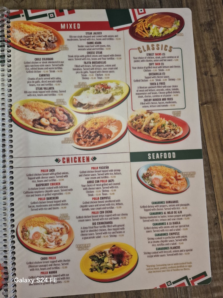 Don Ramons Express menu board