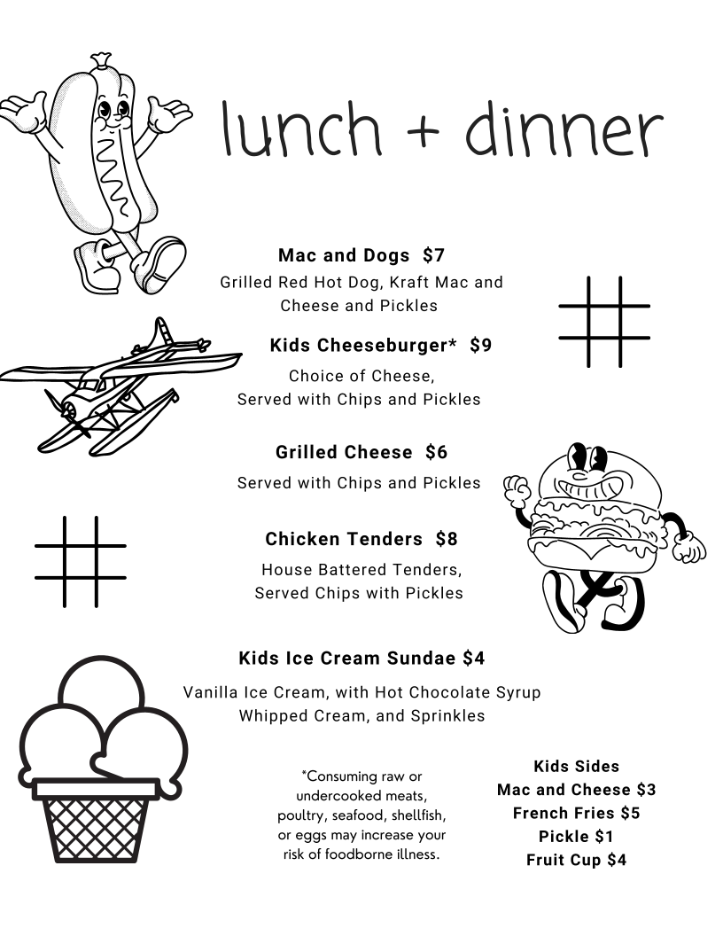 The Kitchen menu board