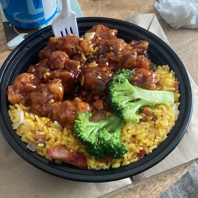 Orange Chicken with Pork Fried Rice