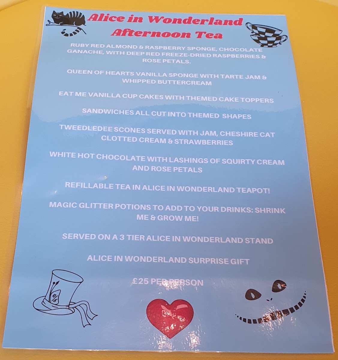 Arty Goat menu board