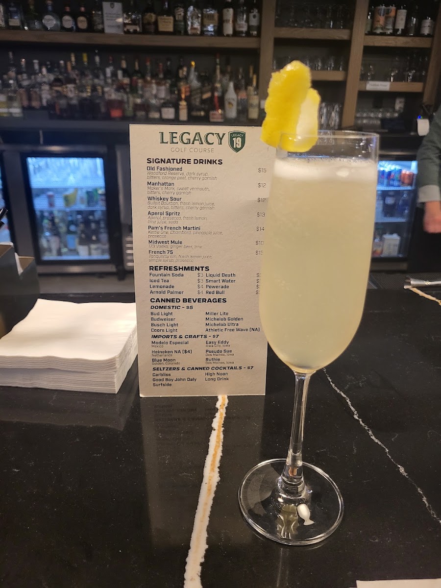 Legacy at the 19 - Bistro menu board