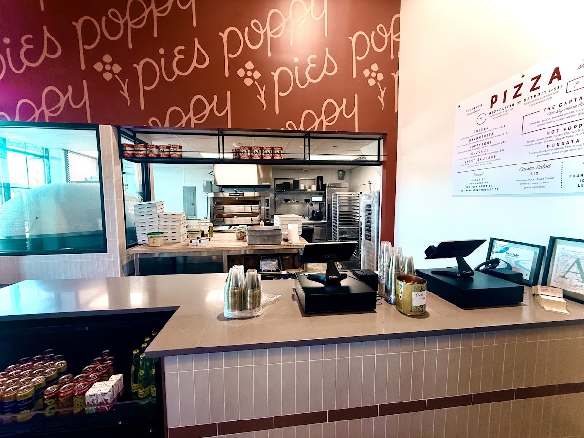 Poppy Pies menu board