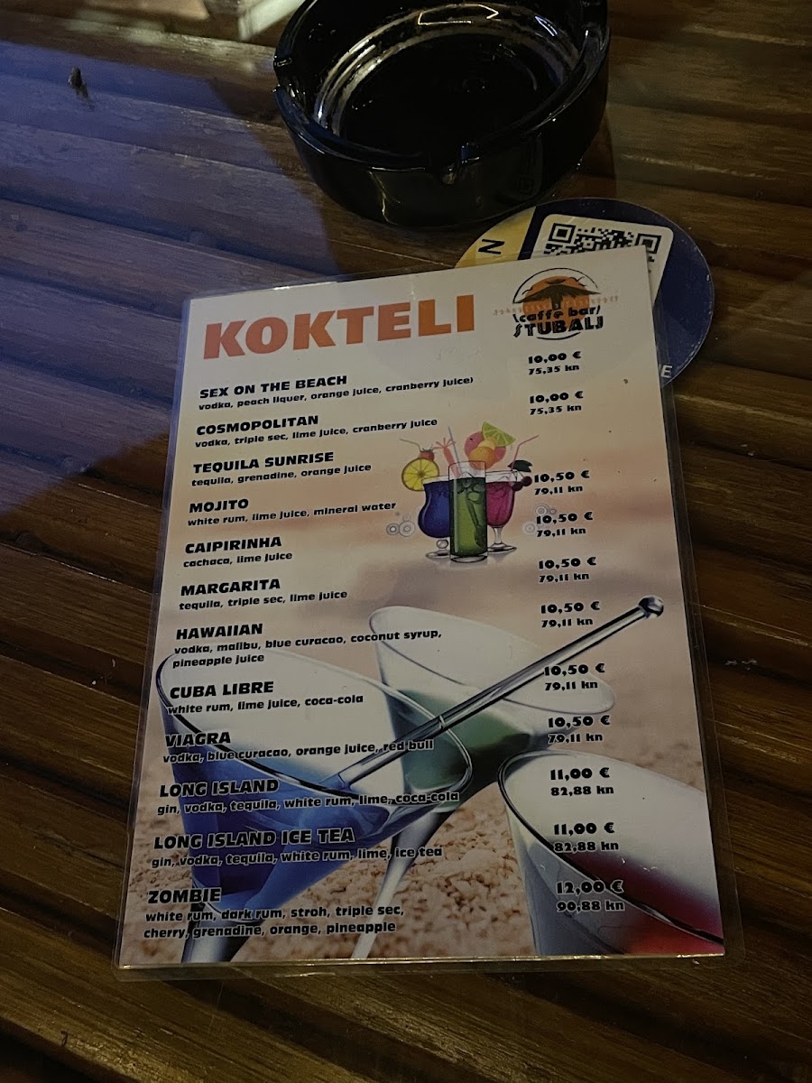 Caffe Bar Stubalj menu board
