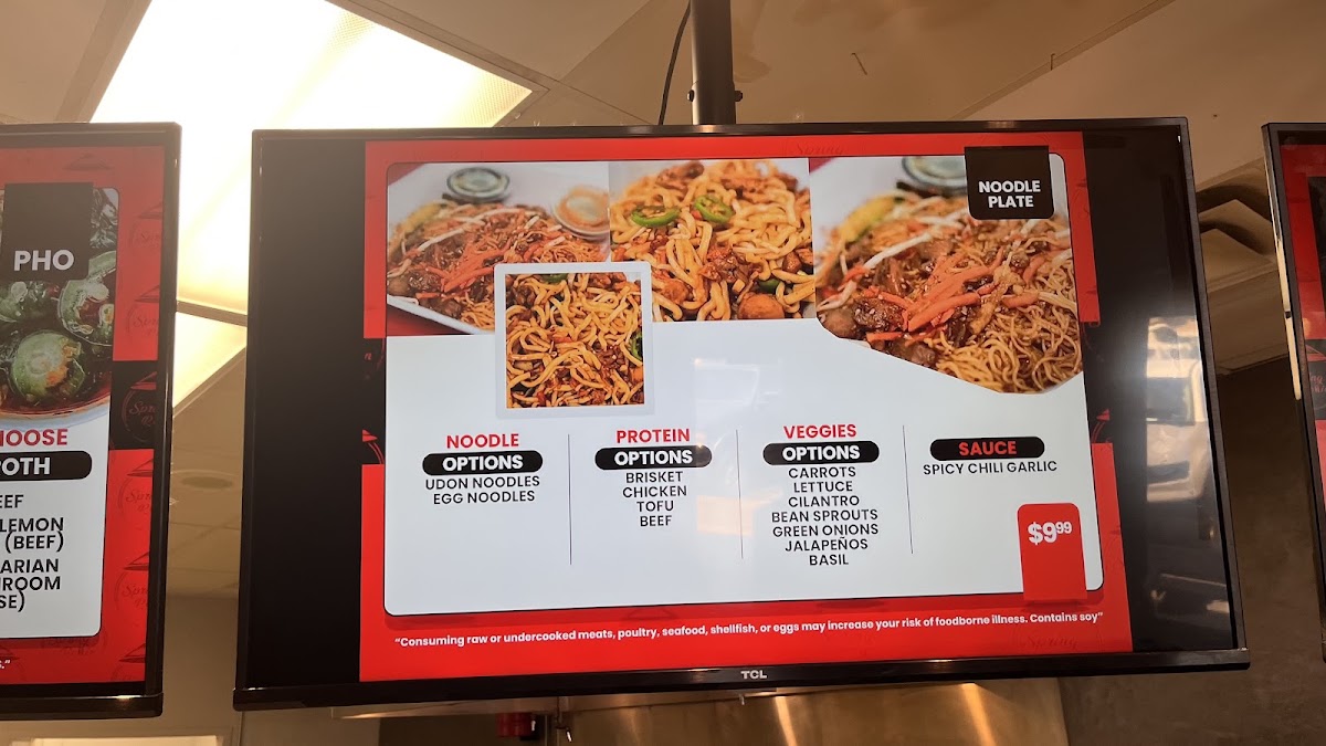 Spring Rollin' menu board