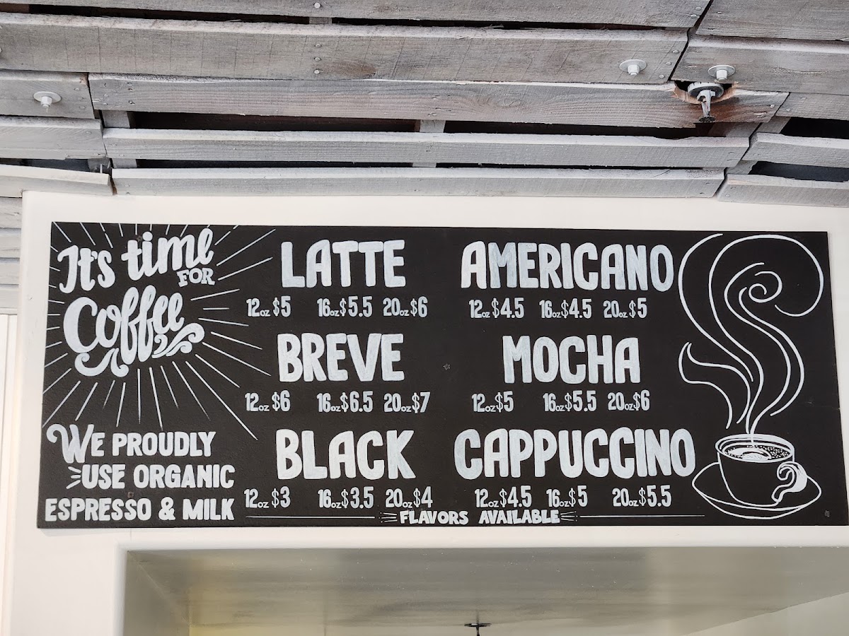 4 Roots Ketchum menu board