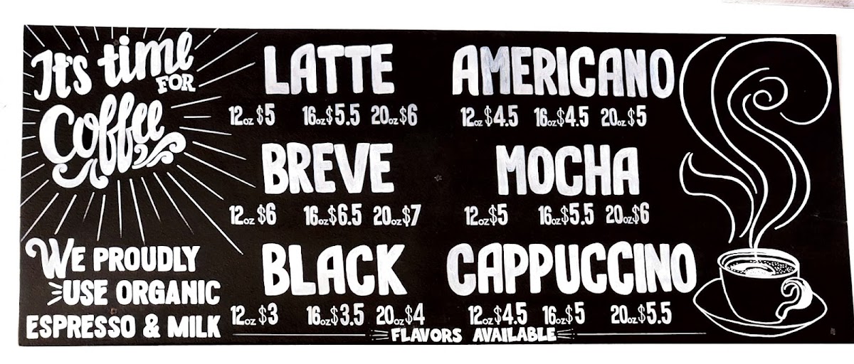4 Roots Ketchum menu board