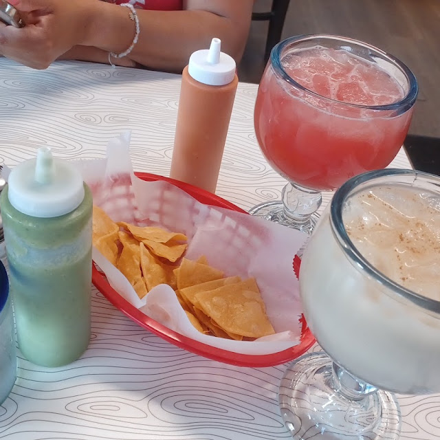 Chips and Salsa Horchata&Watermelon Water
