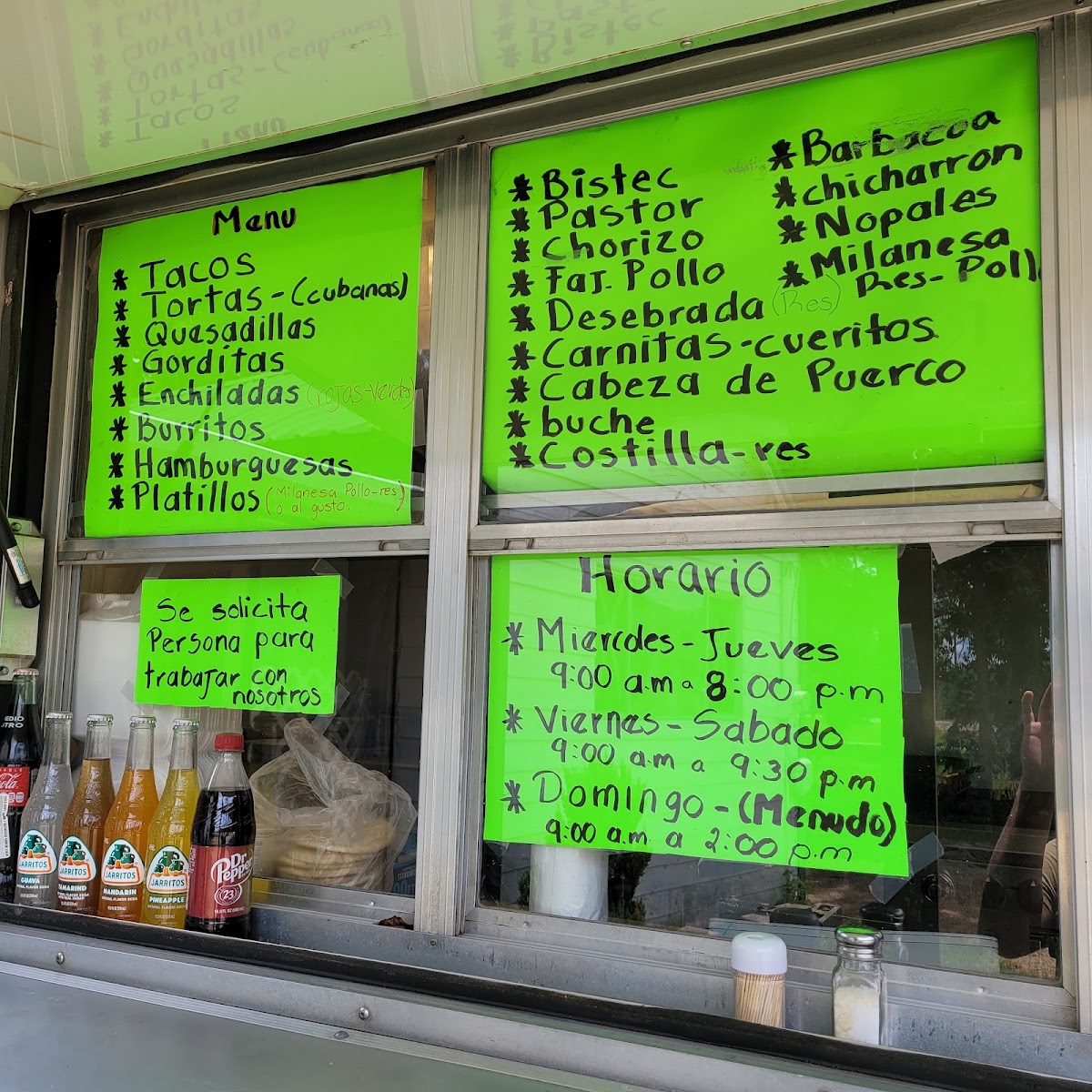 Taquería Dona Carla | Food Truck menu board
