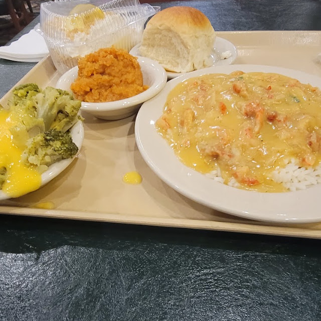 Crawfish Etouffee Broccoli and Cheese